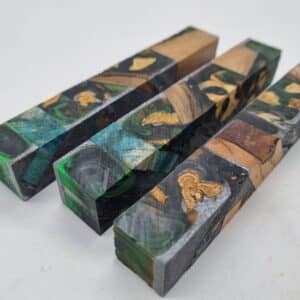 Penblank Epoxid Mittelmeer Zypressenzapfen Restehölzer bunt 20mm x 20mm x 130mm