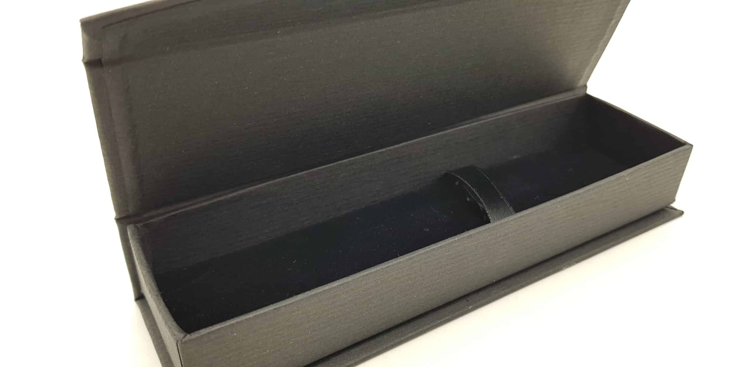 Stiftebox schwarz klappbaren Deckel – Bild 2