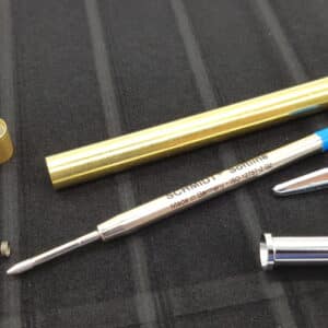 Klickkugelschreiber Hamburger Bausatz Schreibfarbe blau