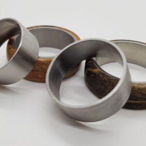 Edelstahlinlay für Fingerring Breite 6, 8 und 10 mm