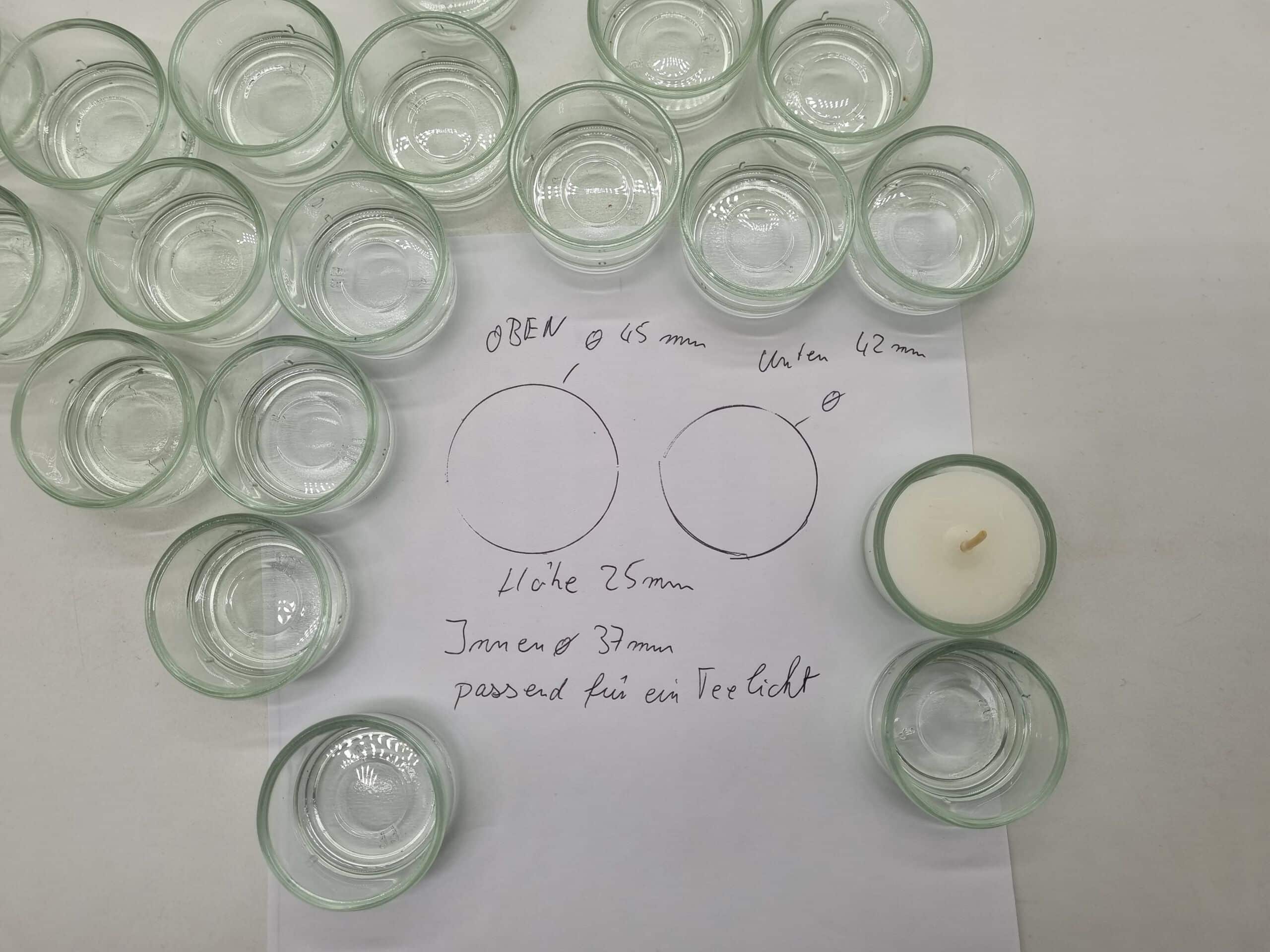 Glaseinsatz Teelichthalter Dipschale – Bild 2