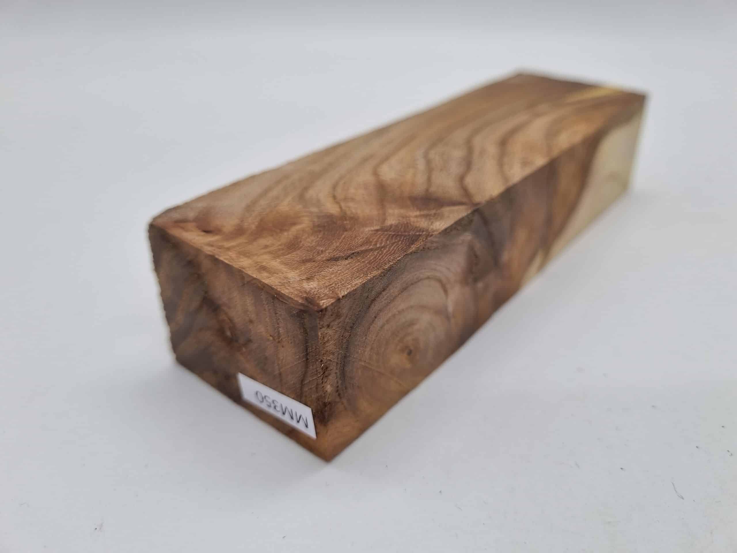 MM350 Griffblock Ulme Rüster stabilisiert 40mm x 29mm x 135mm – Bild 2