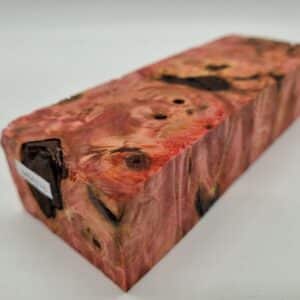 MM376 Griffblock Kastanienknolle rot stabilisiert 49mm x 32mm x 140mm