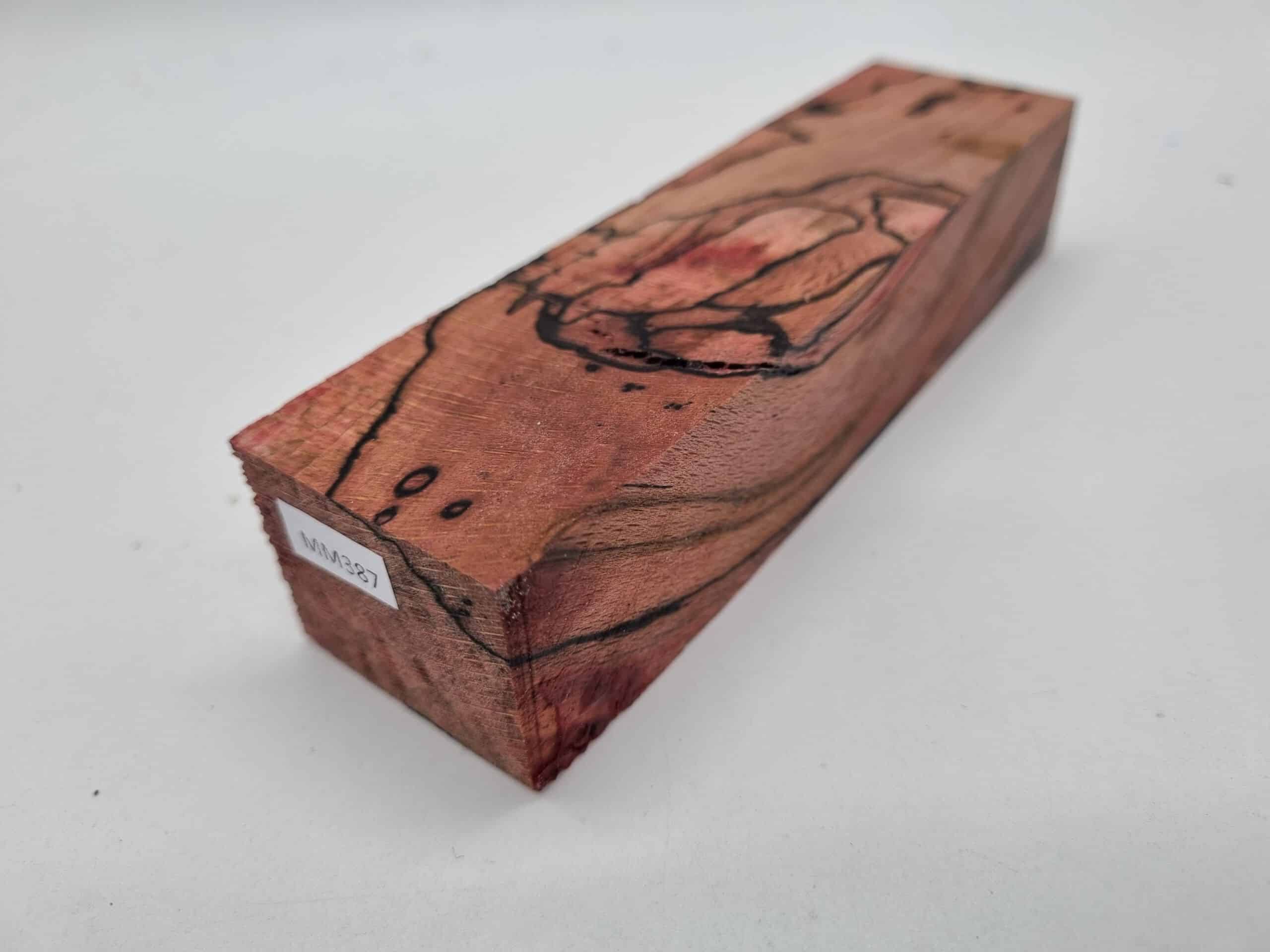 MM387 Buche gestockt rot stabilisiert 39mm x 30mm x 140mm