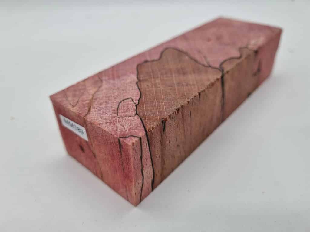 MM389 Buche gestockt rot stabilisiert c-cut 44mm x 31mm x 130mm