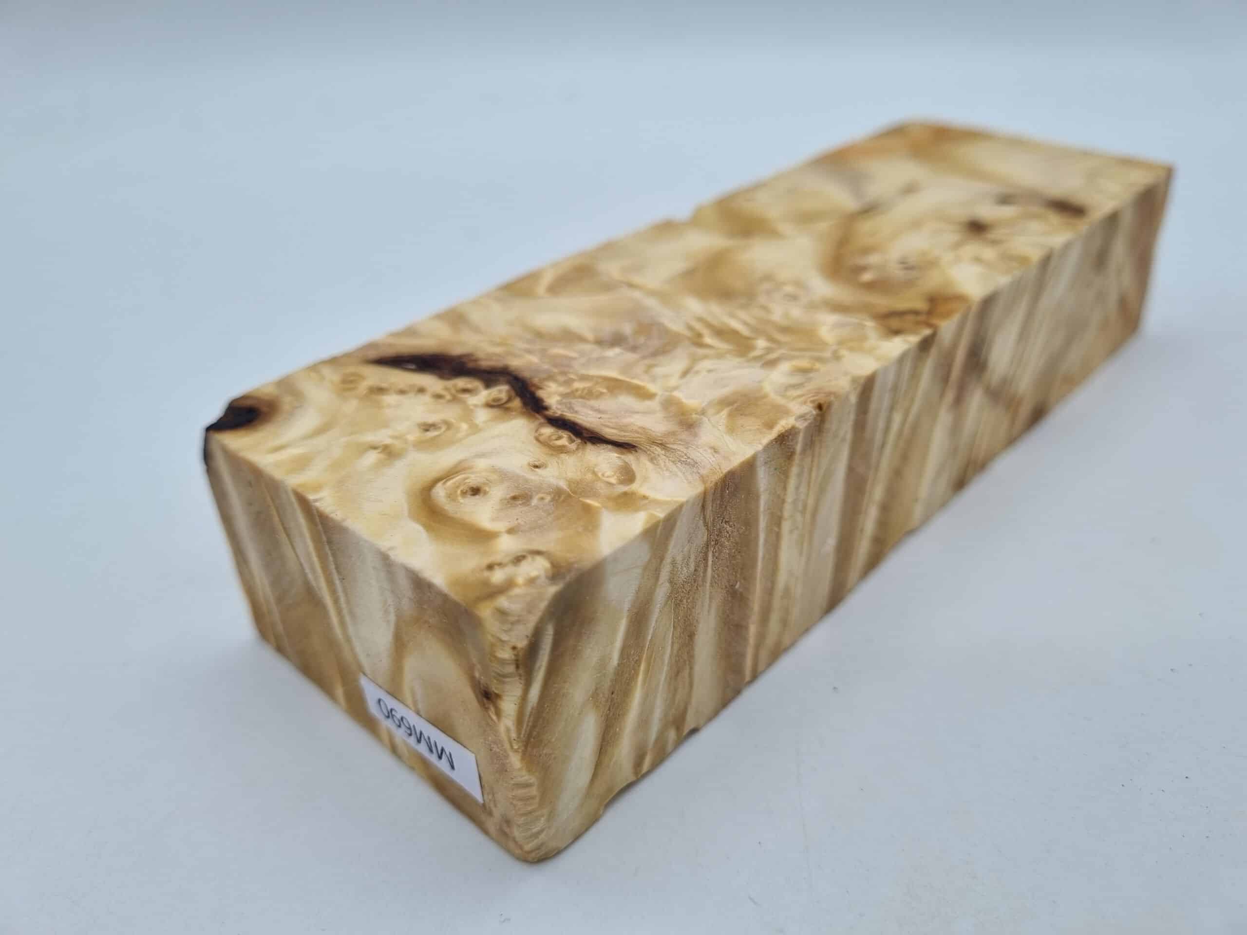 MM690 Griffblock Kastanienknolle stabilisiert 52mm x 32mm x 150mm – Bild 2