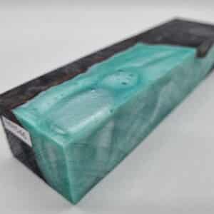 MH546 Kastanie Maserknolle schwarz türkis 38mm x 29mm x 145mm