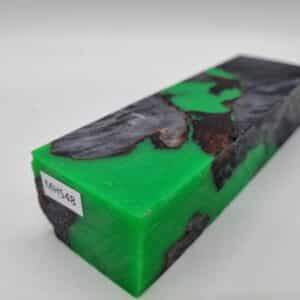 MH548 Kastanie Maserknolle schwarz neongrün 40mm x 30mm x 130mm