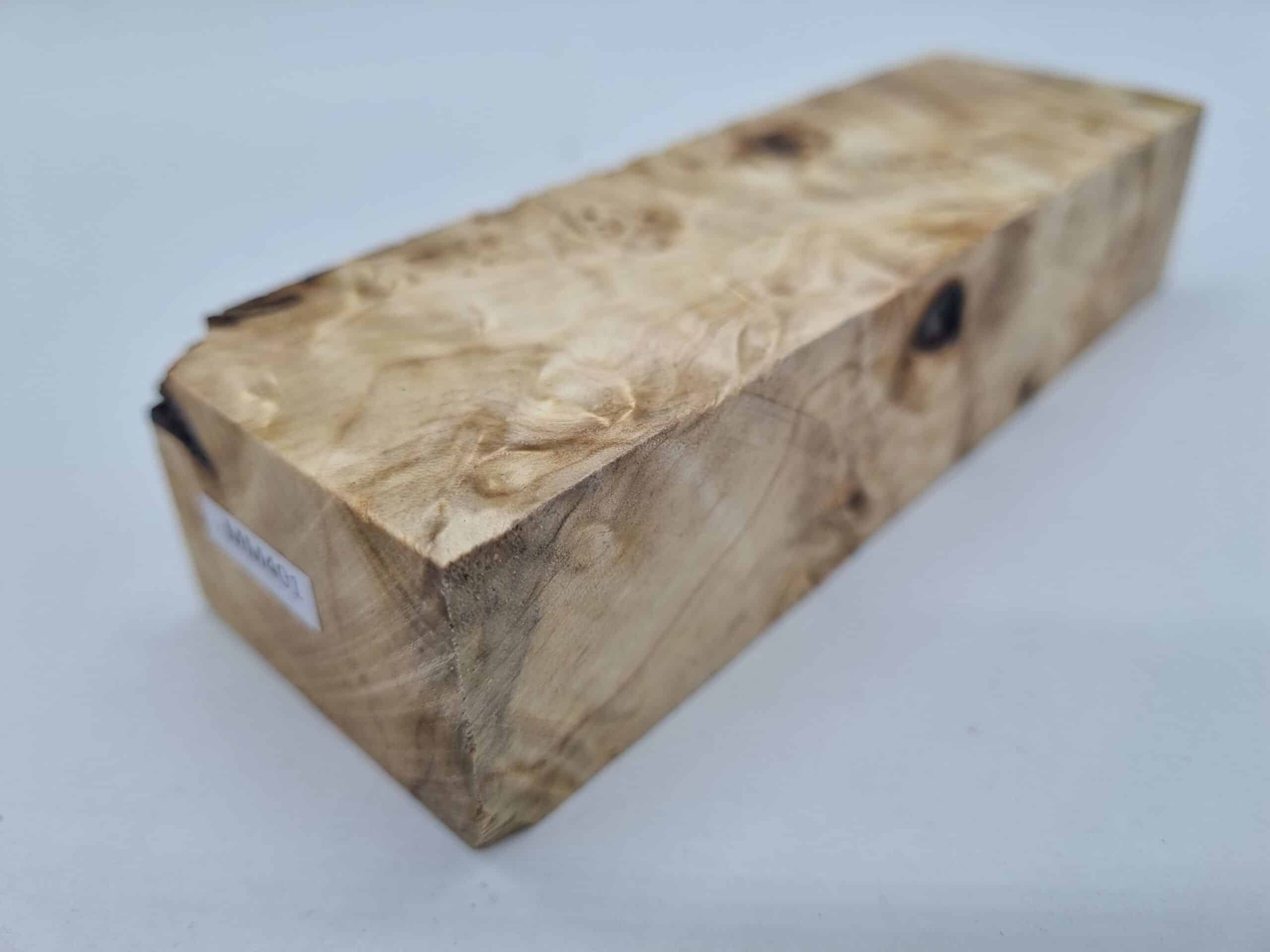 MM401 Griffblock Kastanienknolle stabilisiert 46mm x 31mm x 140mm