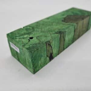 MM581 Buche gestockt c-cut grün stabilisiert 43mm x 31mm x 135mm