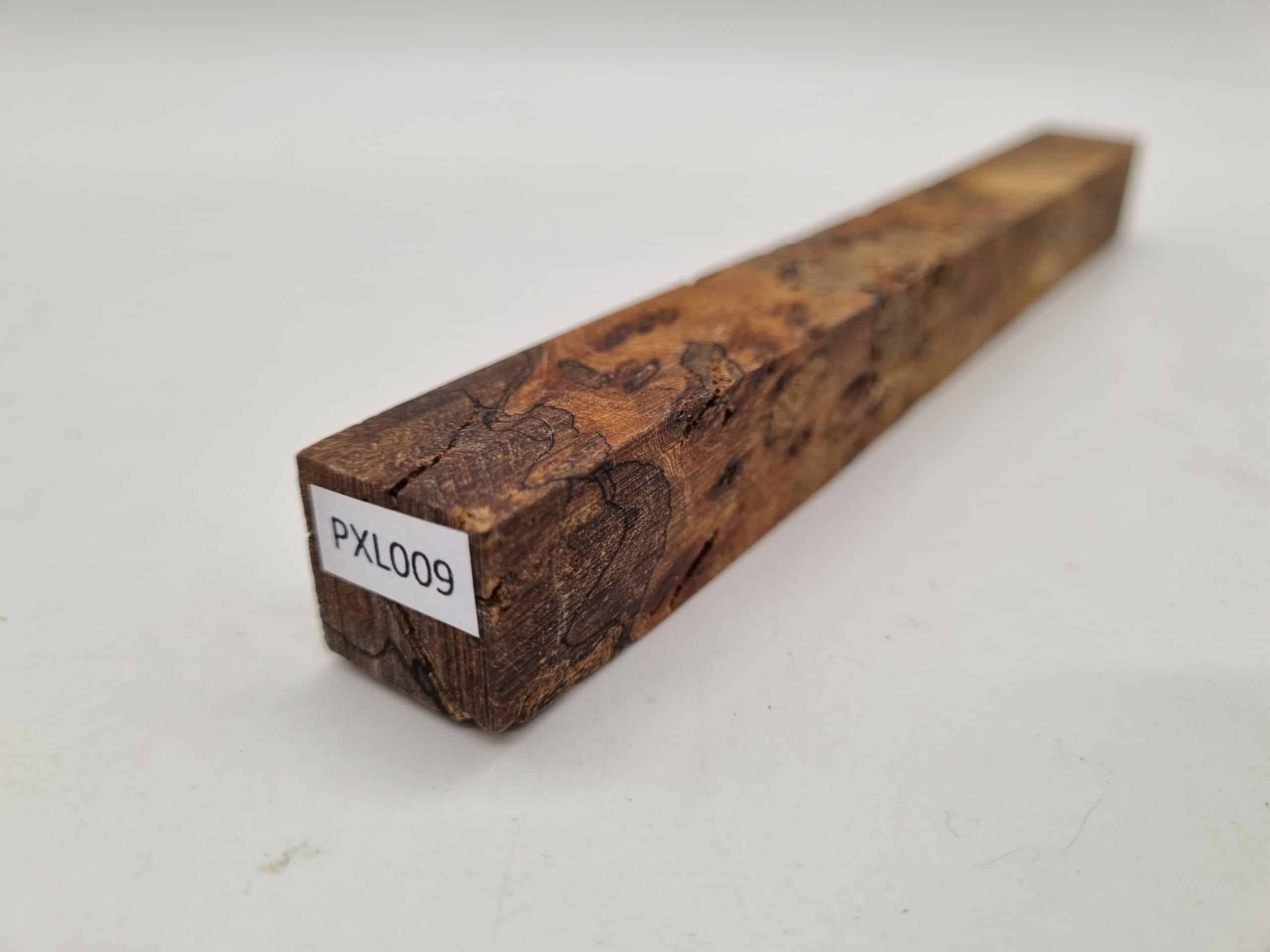 Penblank PXL009 Ulmenmaser gestockt stabilisiert 19mm x 19mm x 180mm