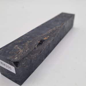 KM155 Kantel Karelische Maserbirke schwarz stabilisiert 25mm x 25mm x 145mm