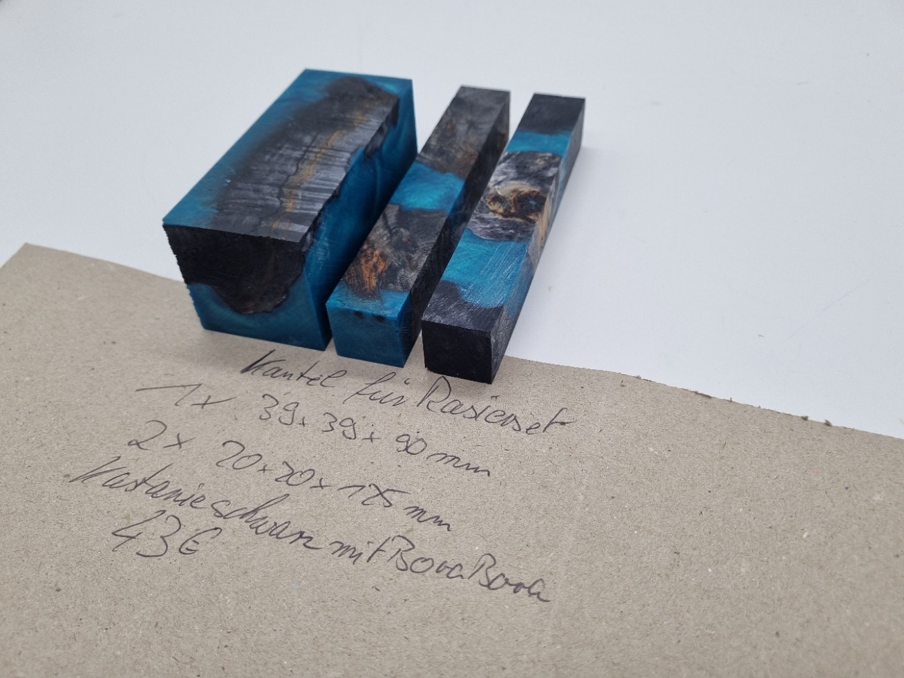 Rasierset 3tlg. Kastanie Hybrid schwarz/ bora bora