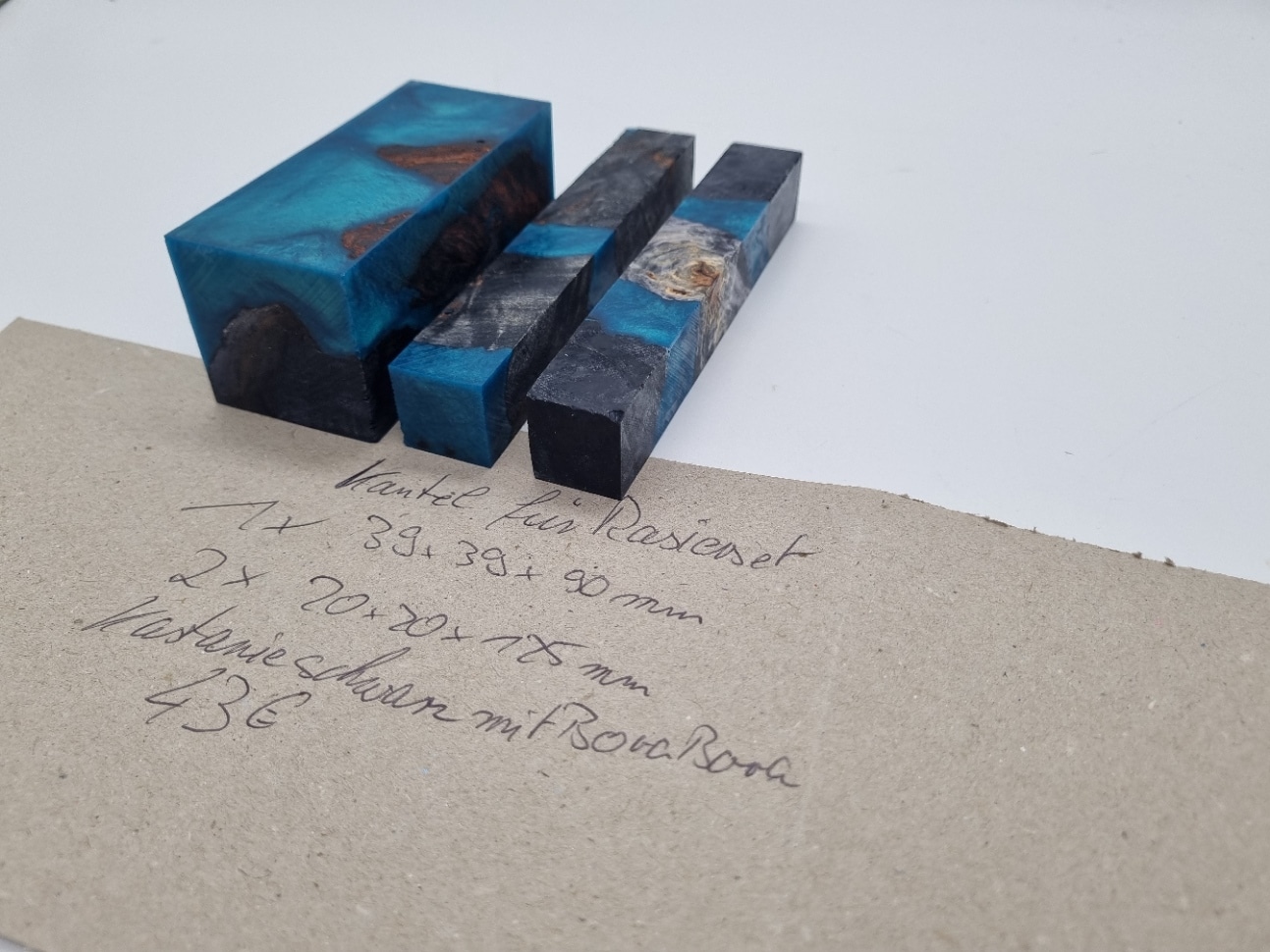 Rasierset 3tlg. Kastanie Hybrid schwarz/ bora bora – Bild 2