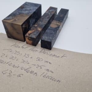 Rasierset 3tlg.  Kastanie Hybrid schwarz/ braun