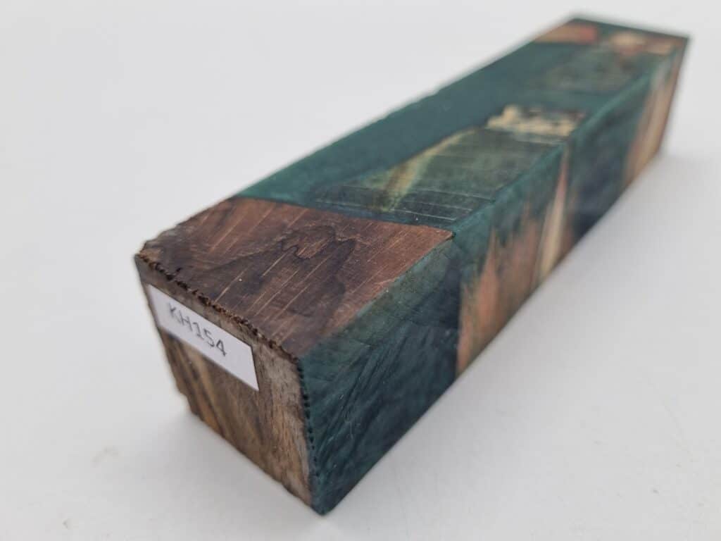 Kantel KH154 Resteholz stabilisiert grün 30mm x 30mm x 135mm