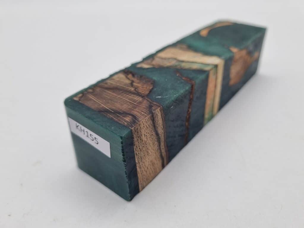 Kantel KH155 Resteholz stabilisiert grün 30mm x 30mm x 125mm