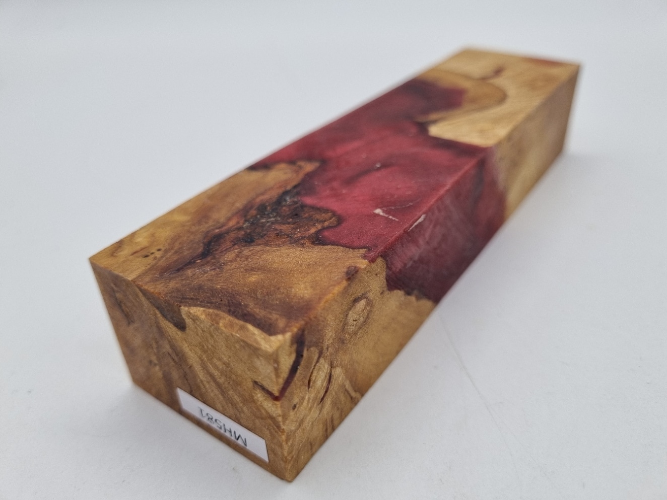 MH581 Kirsche Maserknolle rot 40mm x 30mm x 150mm – Bild 2