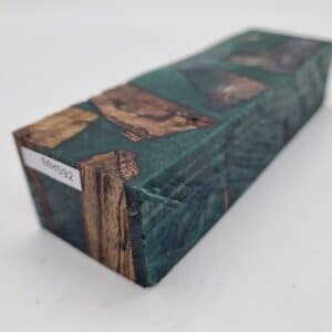 Griffblock MH592 stabilisierte Holzreste grün 40mm x 30mm x 135mm