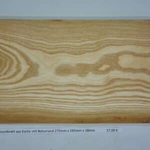 Brotzeitbrett aus Esche mit Naturrand 275mm x 165mm x 18mm