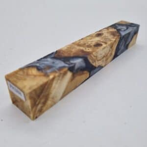 PH388 Penblank Hybrid Kastanienknolle natur silber schwarz 20mm x 20mm x 130mm