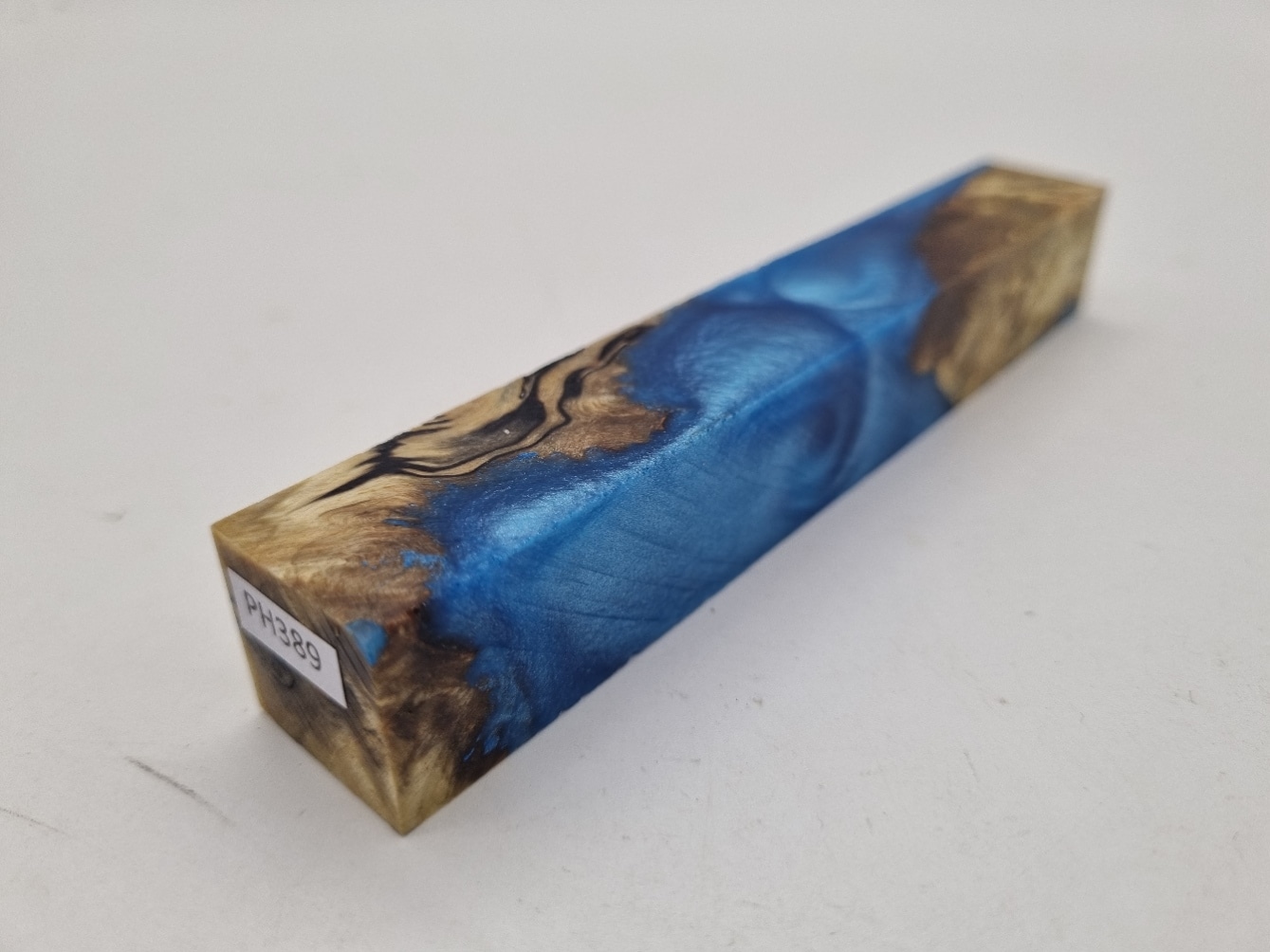 PH389 Penblank Hybrid Kastanienknolle natur blau 20mm x 20mm x 130mm