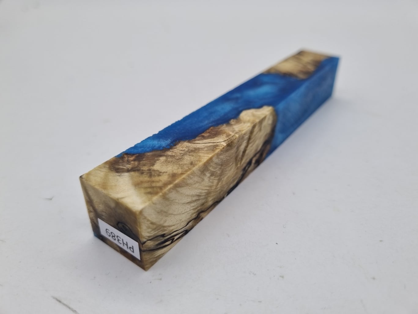PH389 Penblank Hybrid Kastanienknolle natur blau 20mm x 20mm x 130mm – Bild 2