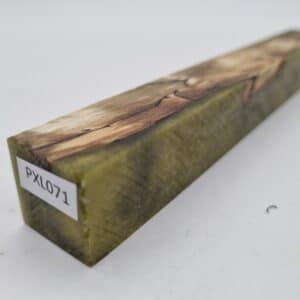 Penblank PXL071 Kastanie gestockt goldolive 22mm x 22mm x 175mm
