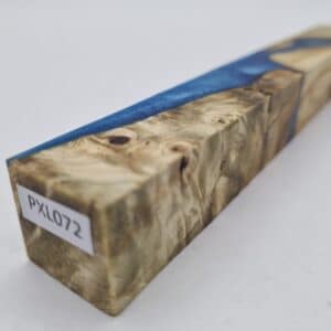 Penblank PXL072 Kastanie Maserknolle natur/blau 22mm x 22mm x 175mm