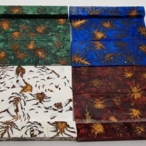 Penblank  Acryl Kiefernzapfen grün 20mm x 20mm x 105mm