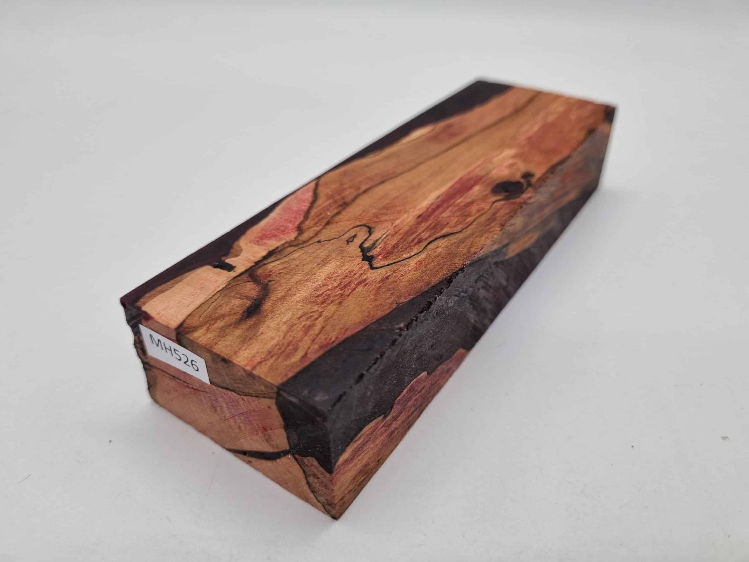 MH526 Griffblock Quitte gestockt stabilisiert rot 48mm x 29mm x 150mm