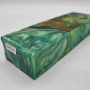 MH570 Kastanie Maserknolle gestockt grün gelb gold 47mm x 30mm x 150mm