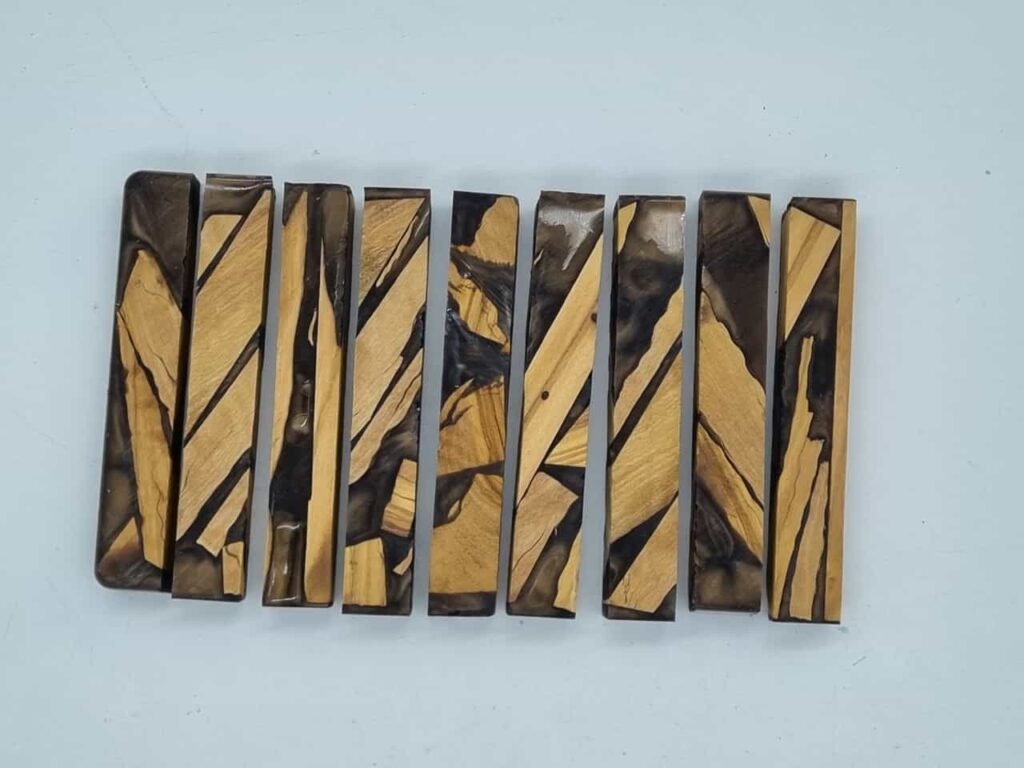 Penblank Olive braun 20mm x 20mm x 120mm