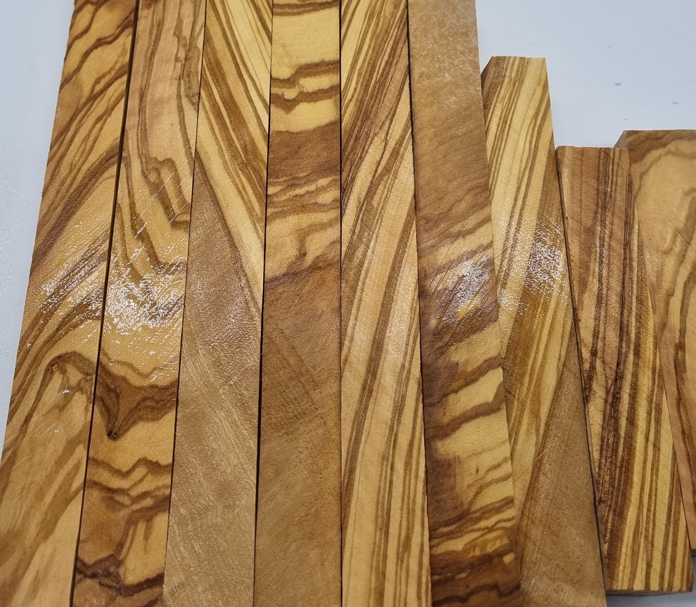 Penblank Olive 20mm x 20mm x 125mm schöne Struktur – Bild 2