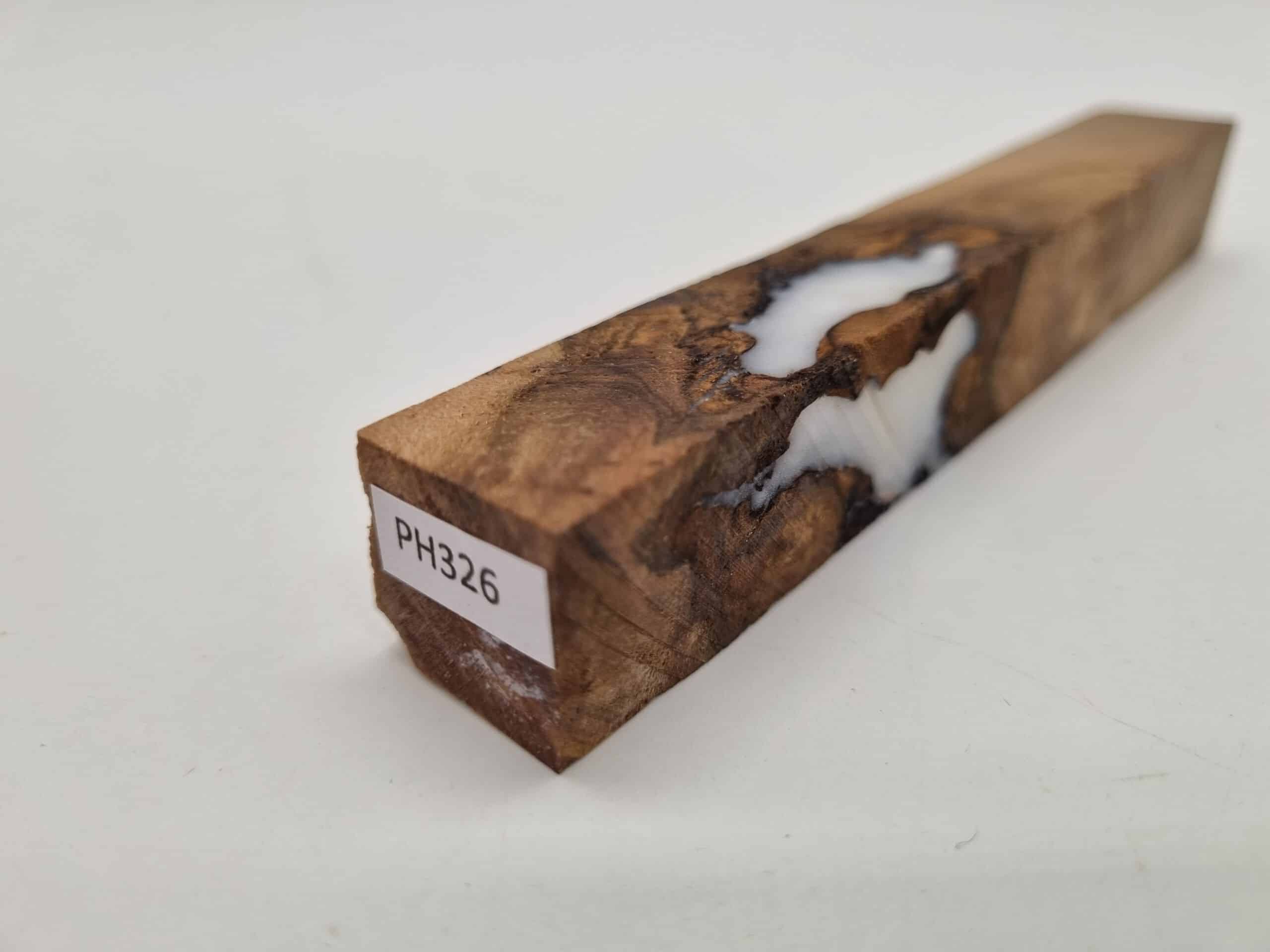 PH326 Penblank Hybrid Walnuss weiß 19mm x 19mm x 130mm